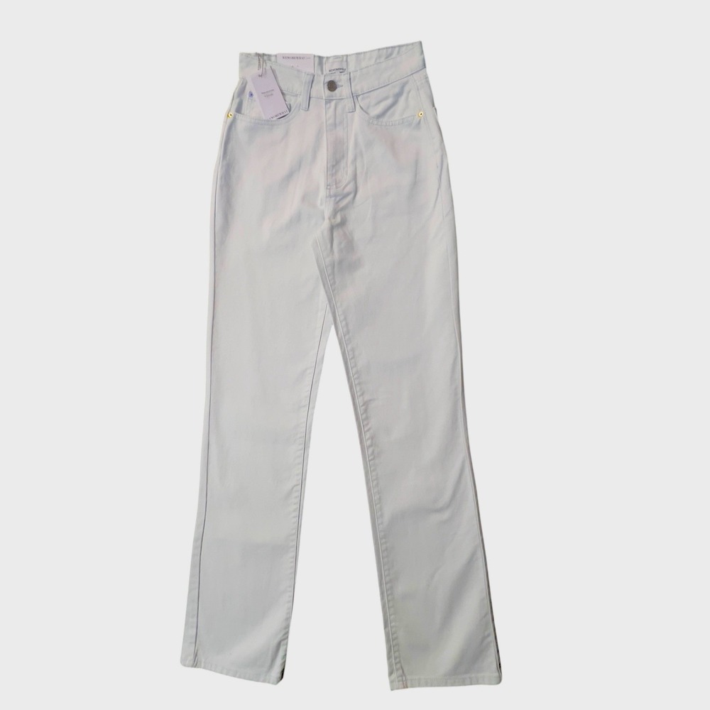 WeWoreWhat Kick-Flare Stretch Denim Jean Size 24X34 Zut Super Bleached High-Rise